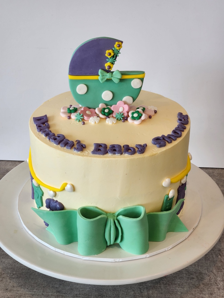 Baby Announcement Crib Cake